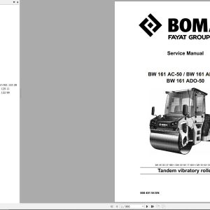 Bomag Machinery BW161AC 50 Service Manual