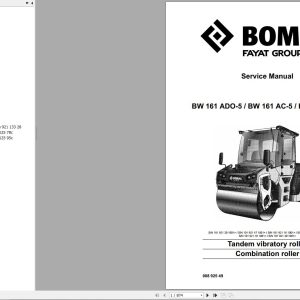 Bomag Machinery BW161ADO 5 Service Manual