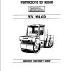 Bomag Machinery BW164AD Instructions For Repair