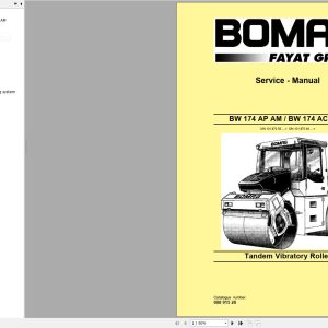 Bomag Machinery BW174ACP Service Manual Service Training