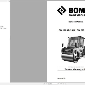Bomag Machinery BW206AD 5AM Service Manual