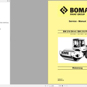 Bomag Machinery BW216DH 4i Service Manual DE