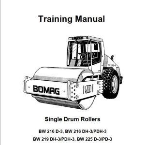 Bomag Machinery BW216PDH 3 Training Manual