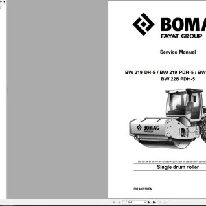 Bomag Machinery BW219 PDH 5 Service Manual