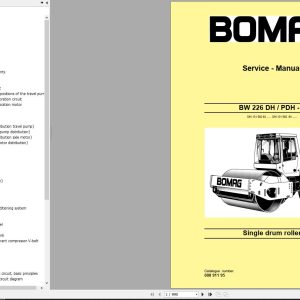 Bomag Machinery BW226 PDH 4 Service Manual Service Training
