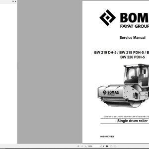 Bomag Machinery BW226PDH 5 Service Manual