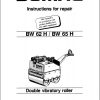 Bomag Machinery BW65H Instructions For Repair