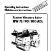 Bomag Machinery BW75ADL Instructions Repair Operating Instructions EN DE FR ES