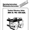Bomag Machinery BW90ADL Instructions Repair Operating Instructions EN DE FR ES