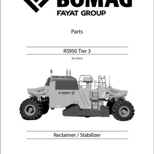 Bomag Machinery RS950 Parts Catalog