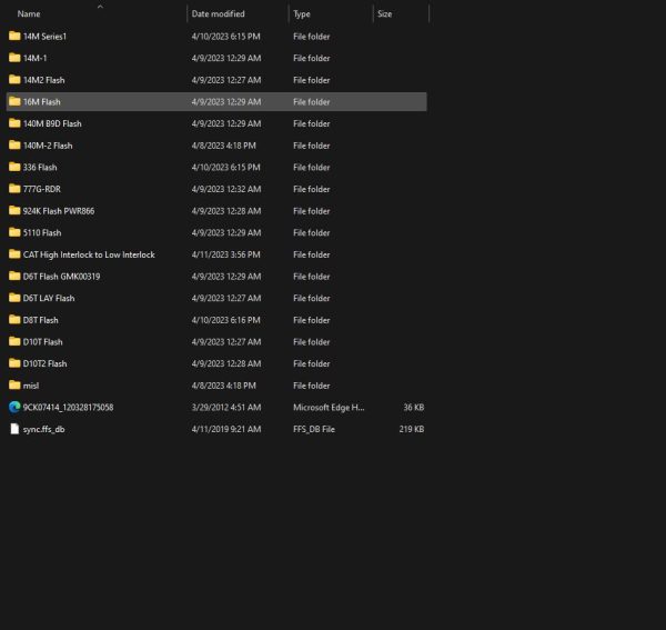 Caterpillar Machine Flash Files 164MB Colection 1