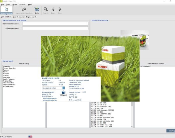 Claas Parts Doc 2.2 04.2023 Agricultural Updated 774 EPC Spare Parts Catalog 1