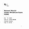 Doosan Diesel Engine MAN BW 6S50MC Maintenance Manual