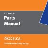 Doosan Excavator DX225LCA Parts Manual K1049154CEF