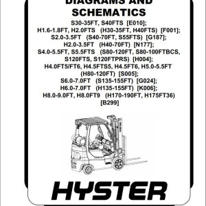 Hyster Forklift S30 35FT to H8.0FT9 Diagram And Schematic 4102631 11 2016