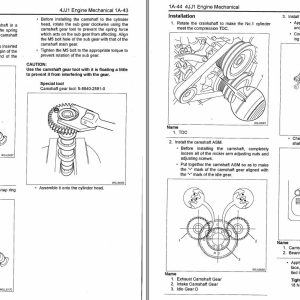 Isuzu Engine 4JJ1 Tier3 Operating Instruction Workshop Manual Isuzu Engine 4Jj1 Tier3 Operating Instruction Workshop Manual 1