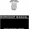 Isuzu Engine 4JJ1 Tier3 Tier4 Workshop Manual Operator Instruction EN ES