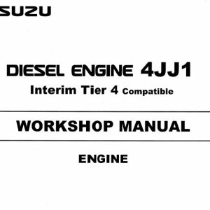 Isuzu Engine 4JJ1 Tier4 Workshop Manual