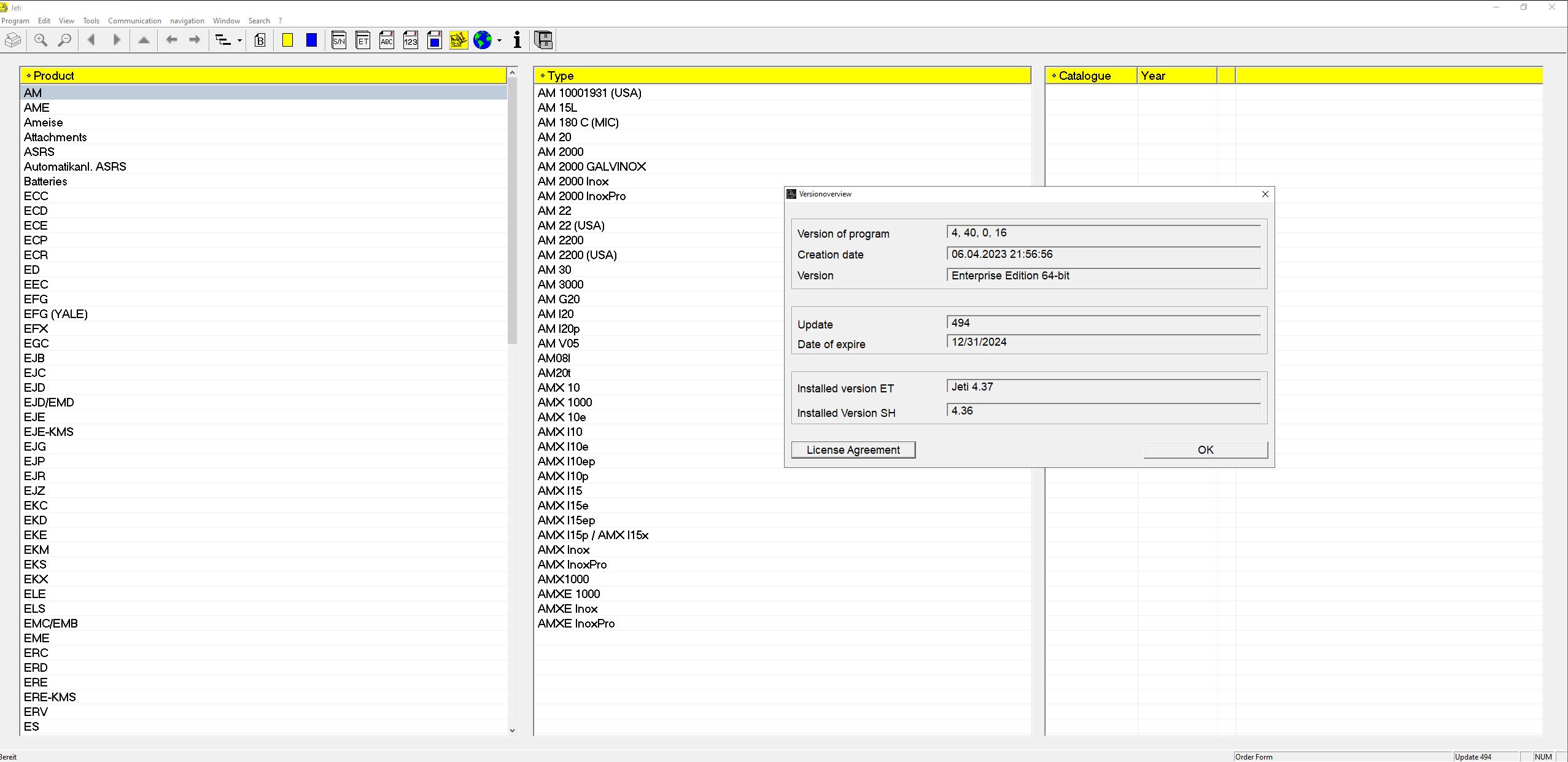 JUNGHEINRICH JETI ForkLift ET v4.37 Updated 494 05.2023 Spare Parts Catalog 2