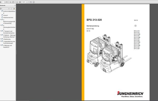 JUNGHEINRICH JETI SH v4.36 DE DE01 DE16 04.2023 Service Information 5