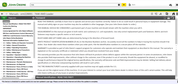 John Deere Service Advisor 5.3 Offline 2022 11.2021 CF Construction AG Agricultural Forestry Equipment 5