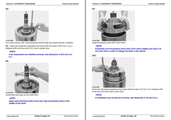 John Deere Tractor 6820 6920 6920S Repair Manual TM4756 1