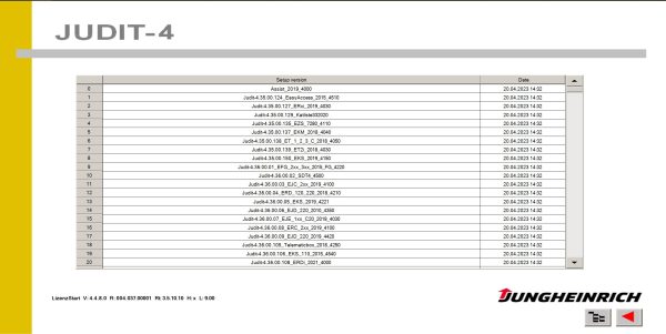 Jungheinrich JETI Judit ForkLift v4.37.001 01.2023 Diagnostic Software 3