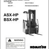 Komatsu Forklift ASX HP BSX HP High Performance Stand up Counterbalanced Service Manual SM400