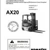 Komatsu Forklift AX20 Series Service Manual SM123
