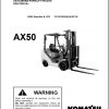 Komatsu Forklift AX50 Series Service Manual SM220