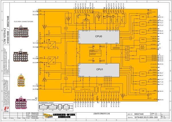 Liebherr LTM 1070 4.2 Z60861 Operation Manuals Circuit Diagrams EN DE 1