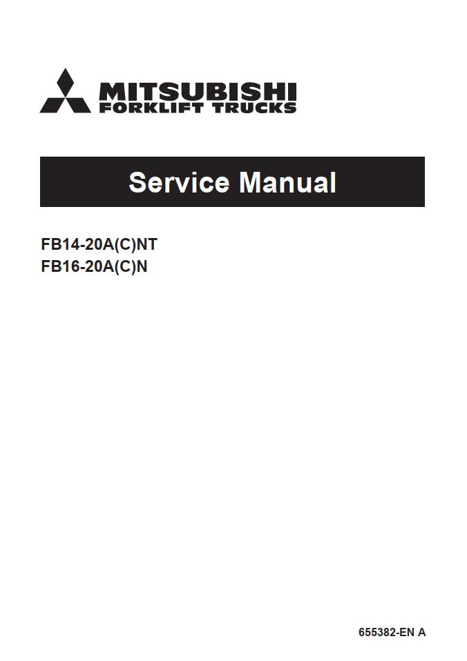 Mitsubishi Forklift FB14ANT to FB20 ACNT Circuit Diagram Service Manual