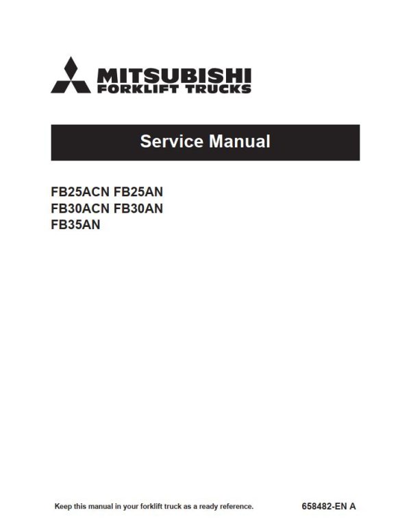 Mitsubishi Forklift FB25ACN to FB35AN Circuit Diagram Service Manual