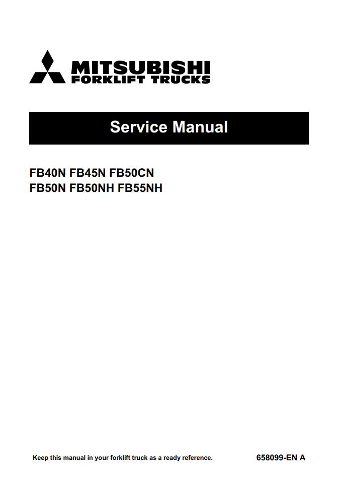 Mitsubishi Forklift FB40N to FB55NH Circuit Diagram Service Manual