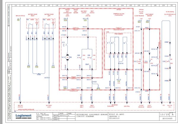 Mitsubishi Forklift FB40N to FB55NH Circuit Diagram Service Manual 2