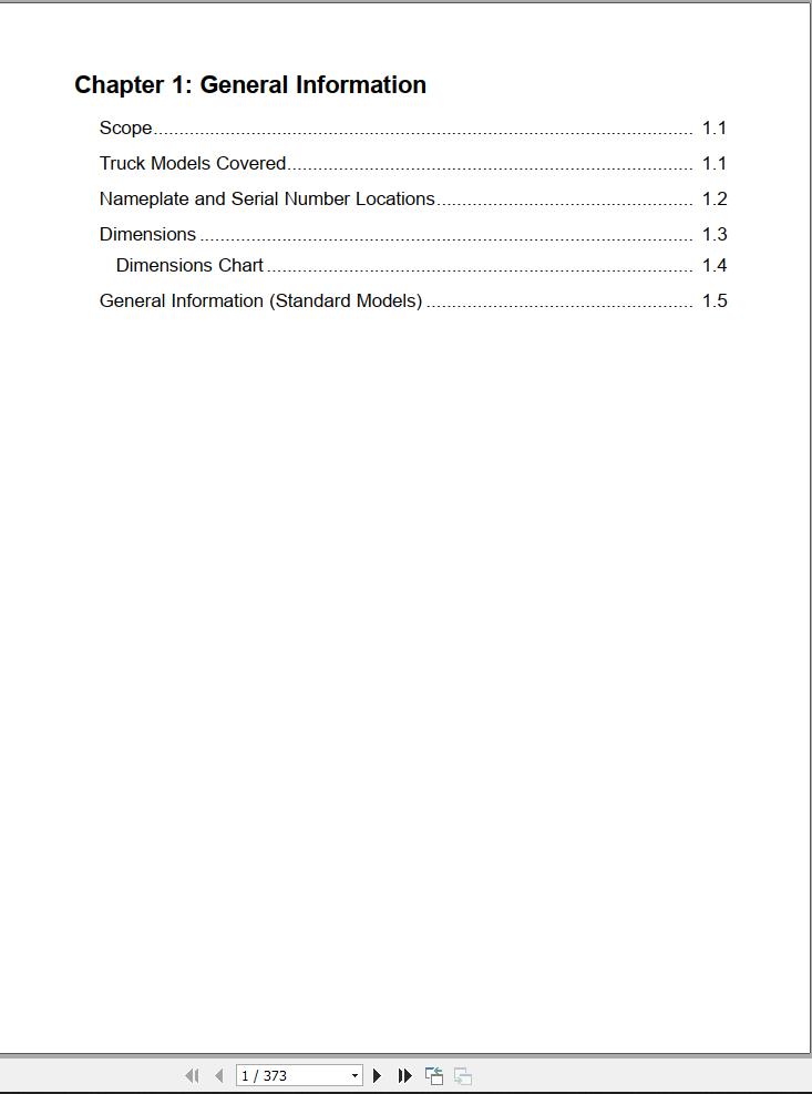 Mitsubishi Forklift FBC18KL Service Manual