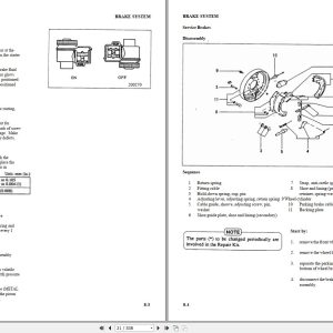 Mitsubishi Forklift FD20 AF18B Service Manual 00001 09999