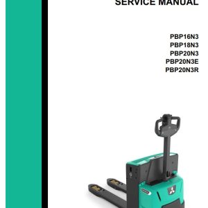 Mitsubishi Forklift PBP16N3 to PBP20N3R Hydraulic Circuit Diagram Service Manual