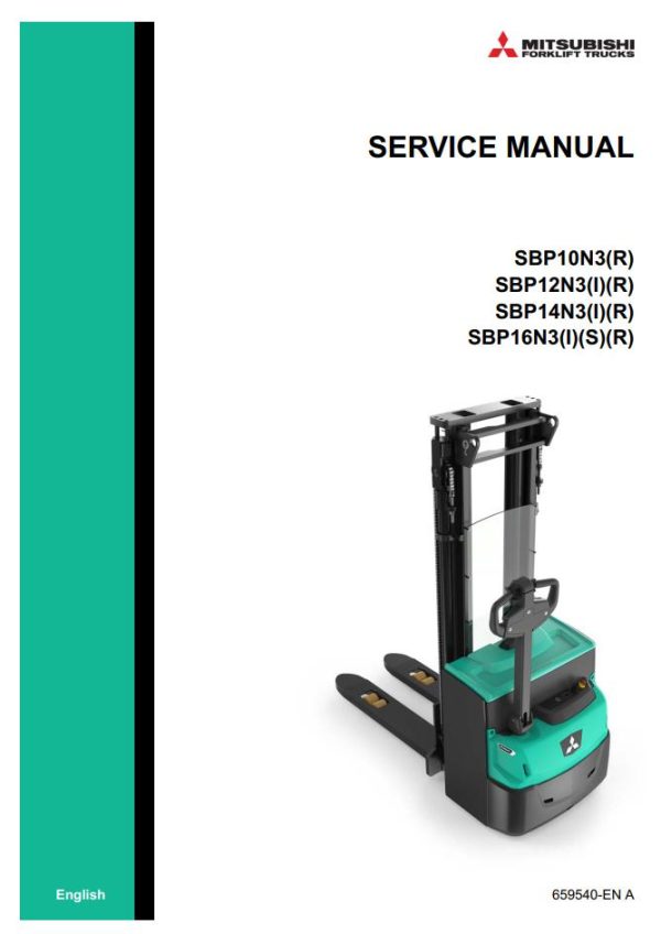 Mitsubishi Forklift SBP10N3 to SBP16N3SR Hydraulic Circuit Diagram Service Manual