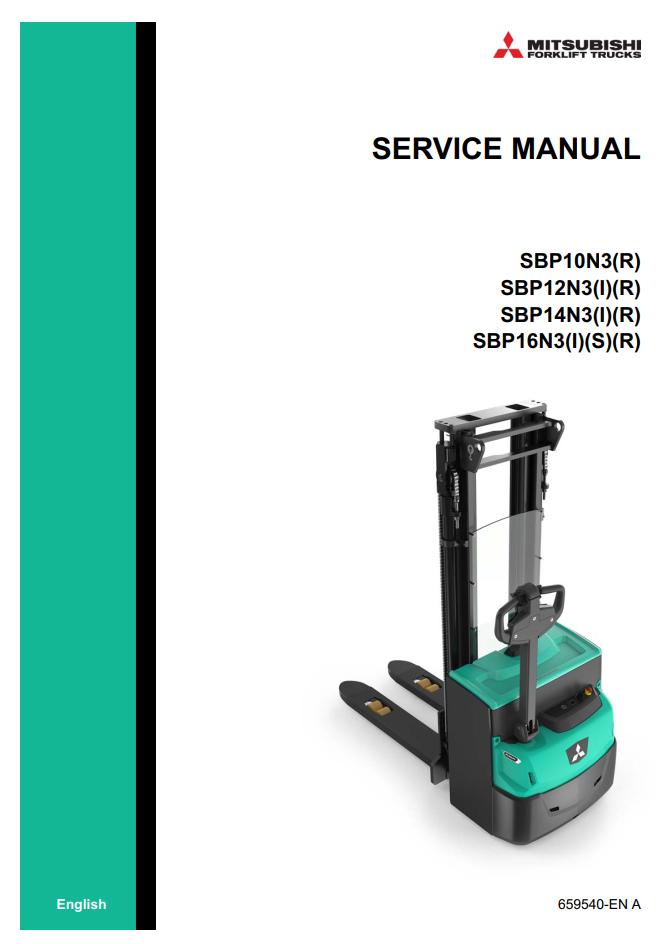Mitsubishi Forklift SBP10N3 to SBP16N3SR Hydraulic Circuit Diagram Service Manual