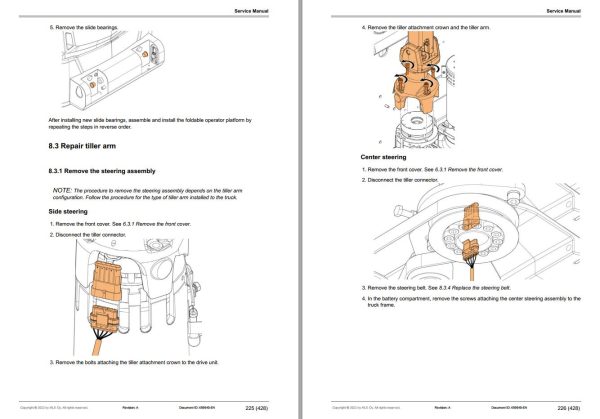 Mitsubishi Forklift SBP10N3 to SBP16N3SR Hydraulic Circuit Diagram Service Manual 1