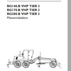 New Holland Grader RG140.B to RG200.B VHP Tier 3 Operator Manual ES
