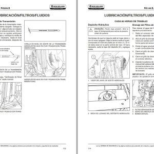 New Holland Grader RG140.B to RG200.B VHP Tier 3 Operator Manual ES 1