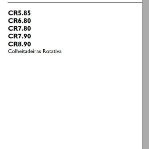 New Holland Rotary Harvester CR5.85 to CR8.90 Operator Manual PT