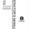 New Holland Tractor 5640 to 8340 Operator Manual