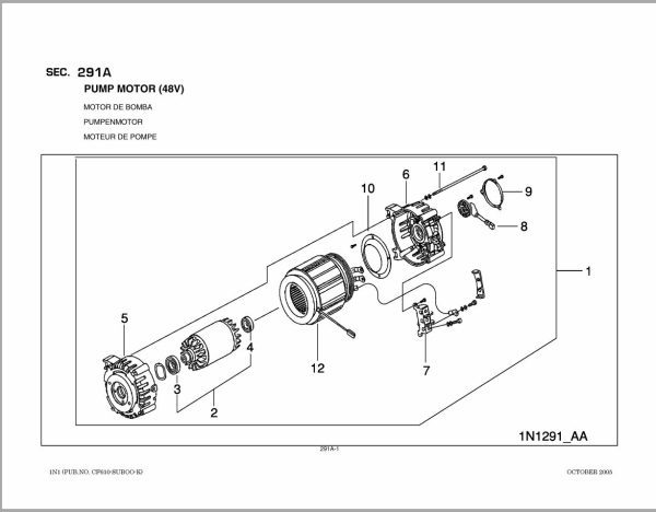 Nissan Forklift 1N1 Parts Catalog CF610 SUBOO K 2005 EN DE FR ES 1