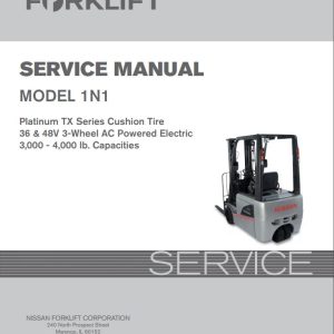 Nissan Forklift 1N1 Service Manual SM05E 1N1U0 2005