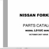 Nissan Forklift L01UC Parts Catalog CF550 UBOOK 2007 EN DE FR ES