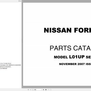 Nissan Forklift L01UP Parts Catalog CF520 UBOOK 2007 EN DE FR ES