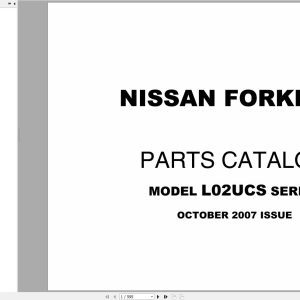 Nissan Forklift L02UCS Parts Catalog CF560-UBOOK 2007 EN DE FR ES Nissan Forklift L02Ucs Parts Catalog Cf560 Ubook 2007 En De Fr Es
